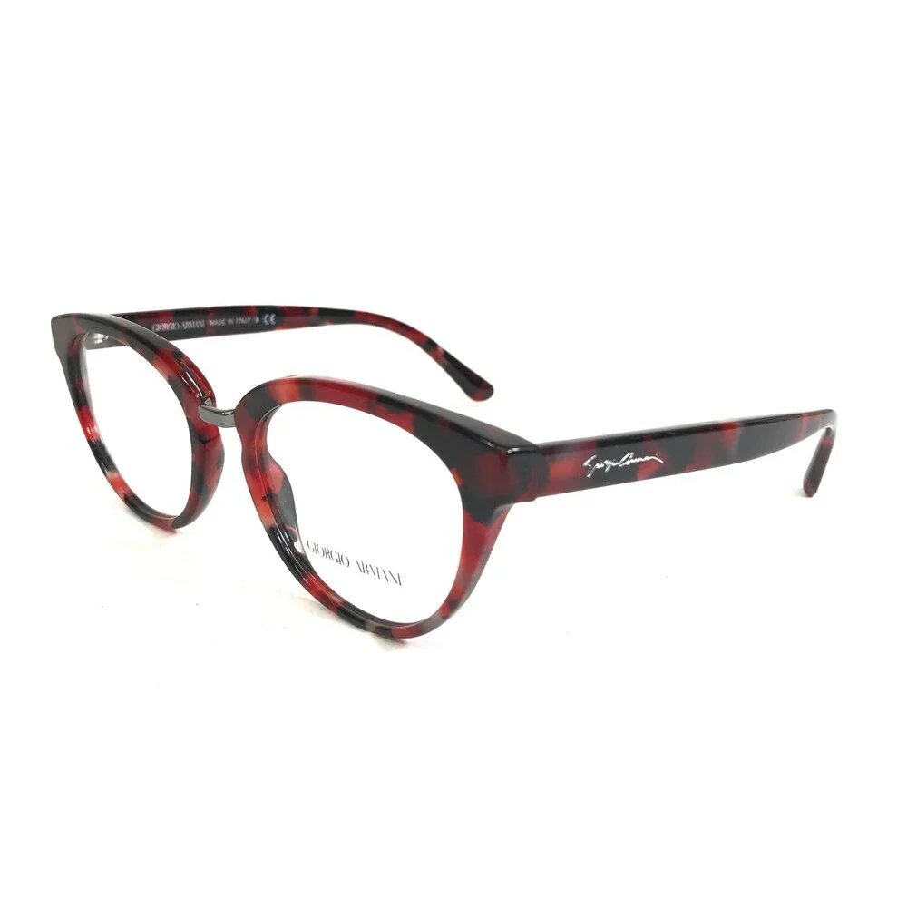 Giorgio Armani Eyeglasses Frames AR 7150 5654 Black Red Tortoise 51-18-140